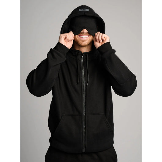 Travel Hoodie with Eye Mask & Pockets