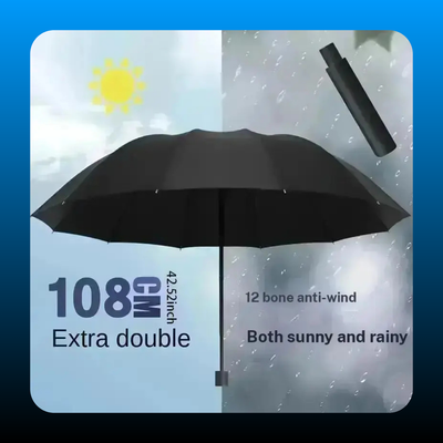 Reinforced Windproof Folding Umbrella