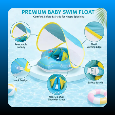 Kiddie Pool Float with Sunshade