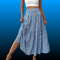 Women's Summer Vacation Style Ruffle Hem Floral Long Skirt