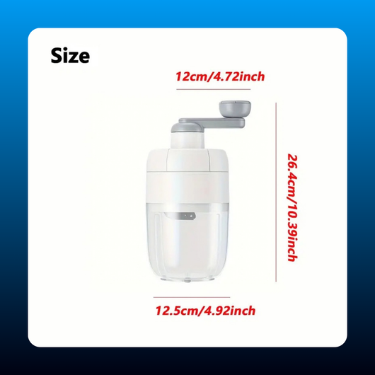 Manual Shaved Ice Machine with Ice Mold