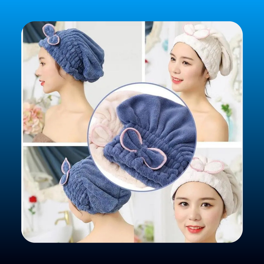 Hair Turban Plain Microfiber Fast Dry (3 PCS)