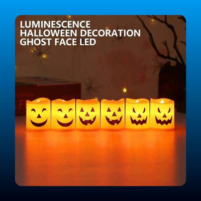 Flameless Pumpkin LED Tea Lights (12 Pack)