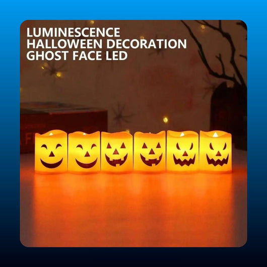 Flameless Pumpkin LED Tea Lights (12 Pack)