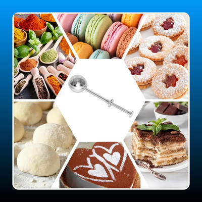 Stainless Steel Powder Spoon Shaker