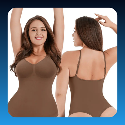 Plus Size Seamless Bust-Cover Jumpsuit Bodysuit