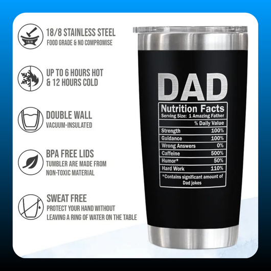 20oz Stainless Steel Tumbler For Dad