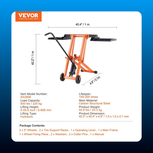 Hydraulic Lawn Mower Lift Jack