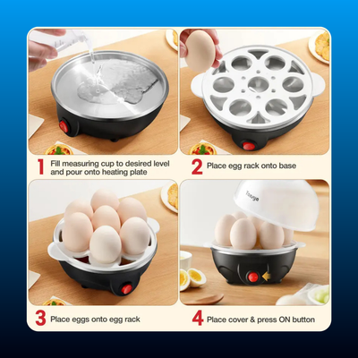 Rapid Egg Cooker, 7 Egg Capacity