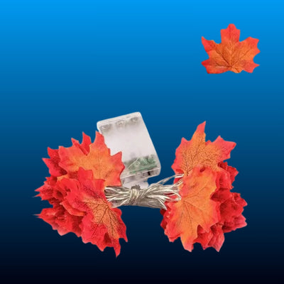 Lighted Fall Maple Leaf Garland