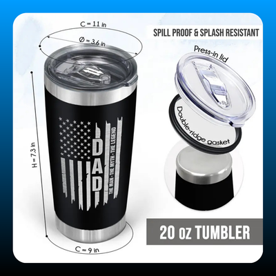 20oz Stainless Steel Tumbler For Dad