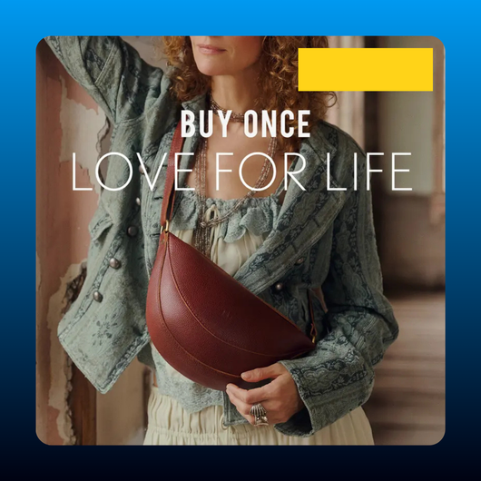 Leather Crescent Sling Bag