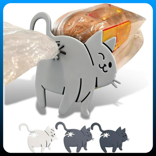 3 Pcs Cat Butt Bread Clip
