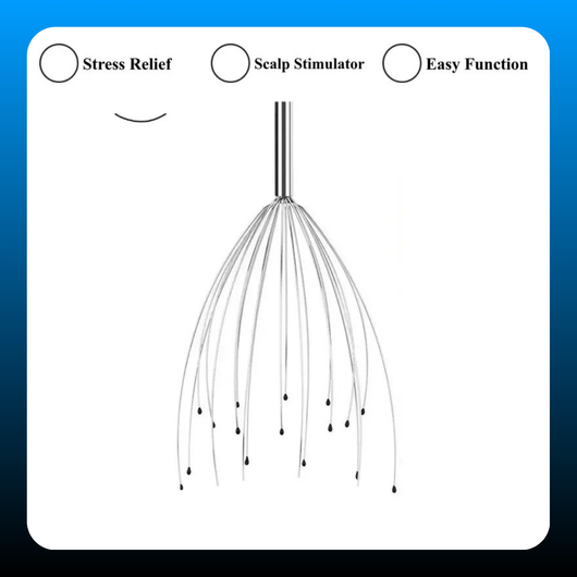 20-Claw Head Massager & Stress Reliever (2 Pieces)