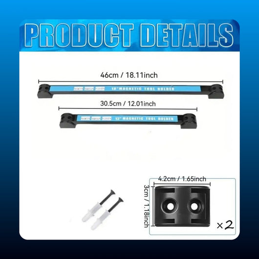 Wall Mounted Magnetic Tool Holder Bar