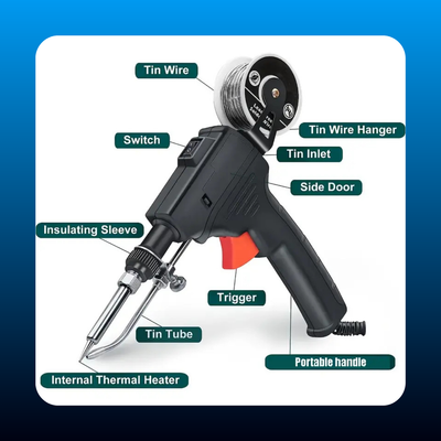 Corded Internal Heat Electric Soldering Iron Kit