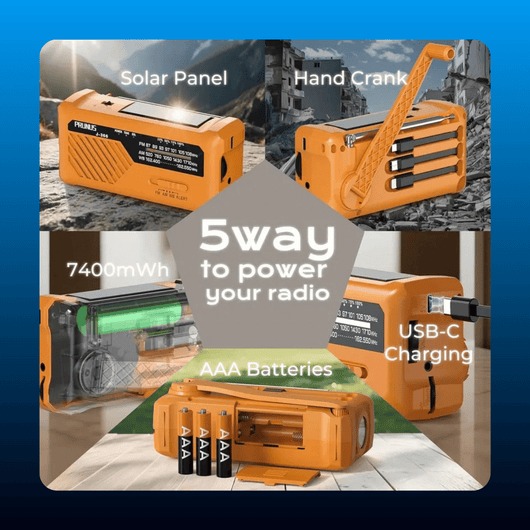Emergency Weather Radio with Hand Crank