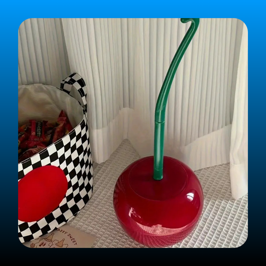 Cherry Shaped Plastic Toilet Brush