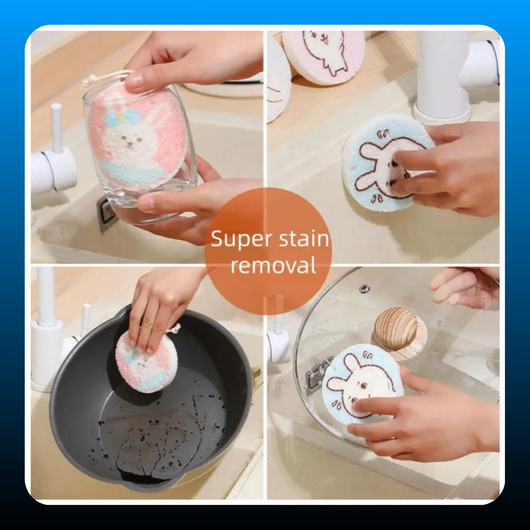 Eco-Friendly Biodegradable Wood Pulp Kitchen Sponge Block