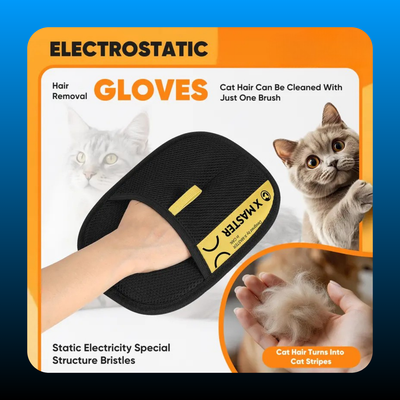 Pet Hair Remover Electrostatic Gloves