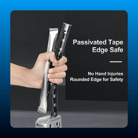 Retractable Tape Measure with Dark Mode