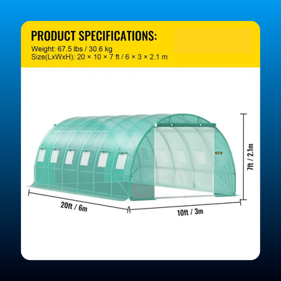Walk In Tunnel Greenhouse Kit