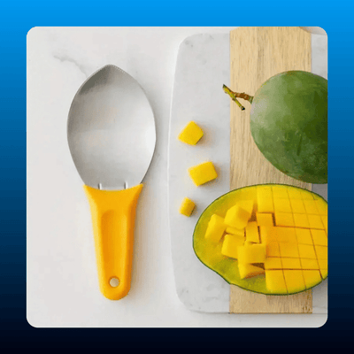 Stainless Steel Curved Fruit Knife and Scoop