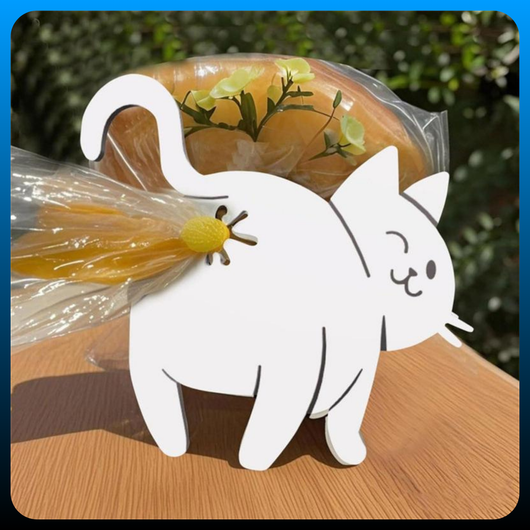 3 Pcs Cat Butt Bread Clip