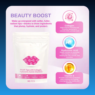 Mouth tape with Collagen Hyaluronic Acid & Vitamin E