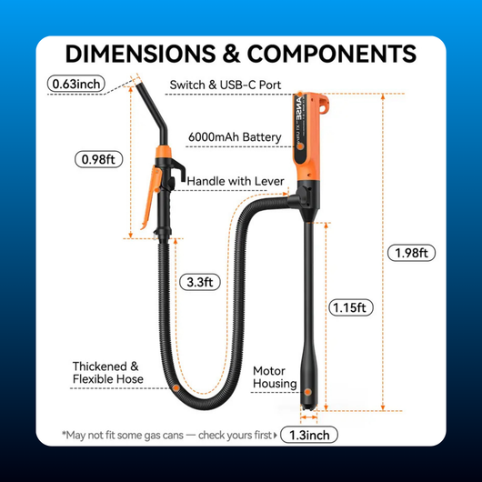 Rechargeable Fuel Transfer Pump