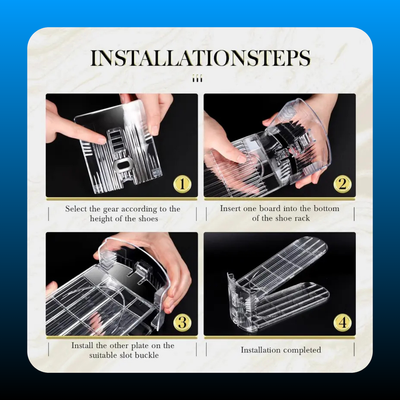Clear Shoe Slots Organizers