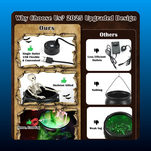 Black Plastic Halloween Cauldron