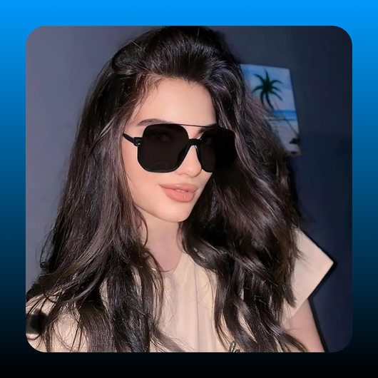 Retro Oversized Aviator Sunglasses