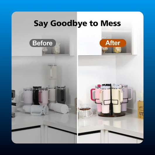 360-Degree Rotating Tumbler Organizer
