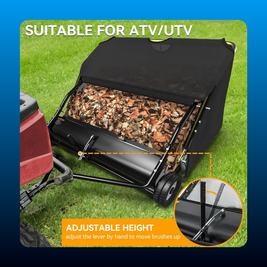 Tow Behind Lawn Sweeper and Leaf Collector