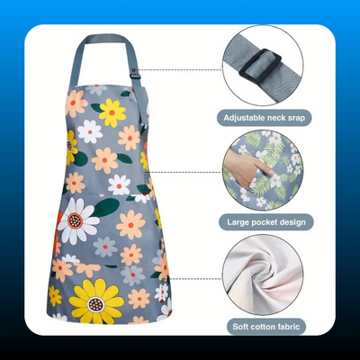 Adjustable Chef Apron with Pockets