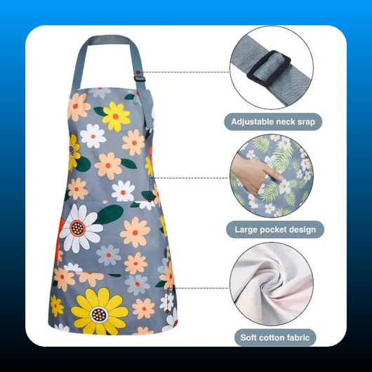 Adjustable Chef Apron with Pockets