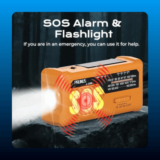 Emergency Weather Radio with Hand Crank