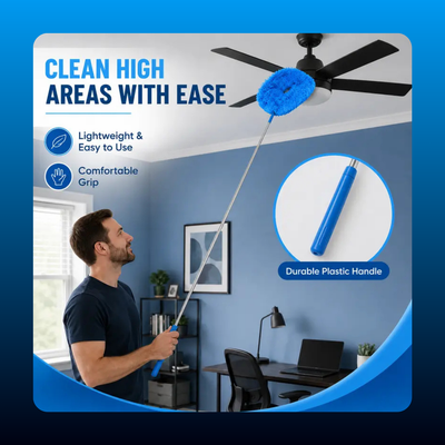 Ceiling Fan Cleaning Tool with Extendable Pole