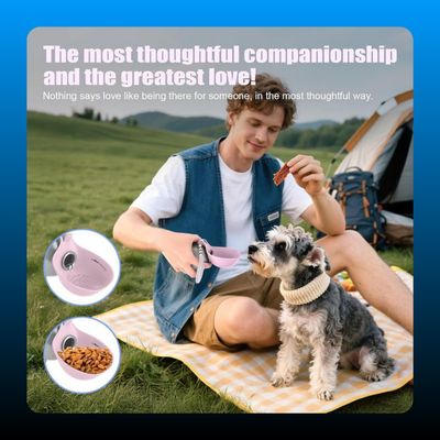 3 in 1 Stainless Steel Pet Water Bottle Keychain