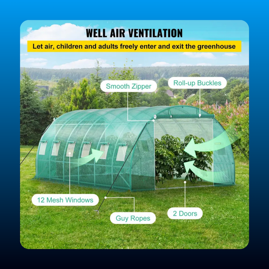 Walk In Tunnel Greenhouse Kit