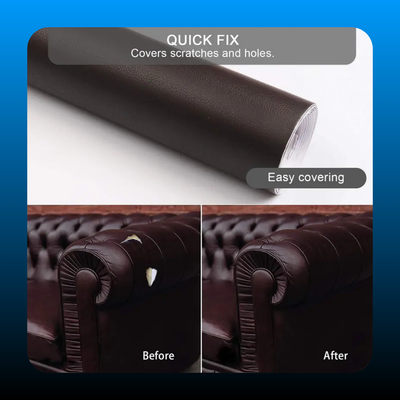 Self-Adhesive Black Leather Sticker Patch