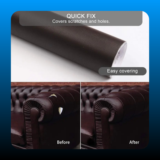 Self-Adhesive Black Leather Sticker Patch