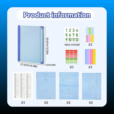 Accordion File Organizer Folder
