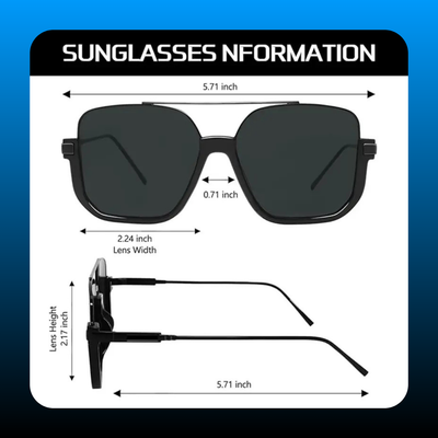 Retro Oversized Aviator Sunglasses