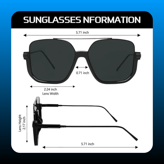 Retro Oversized Aviator Sunglasses