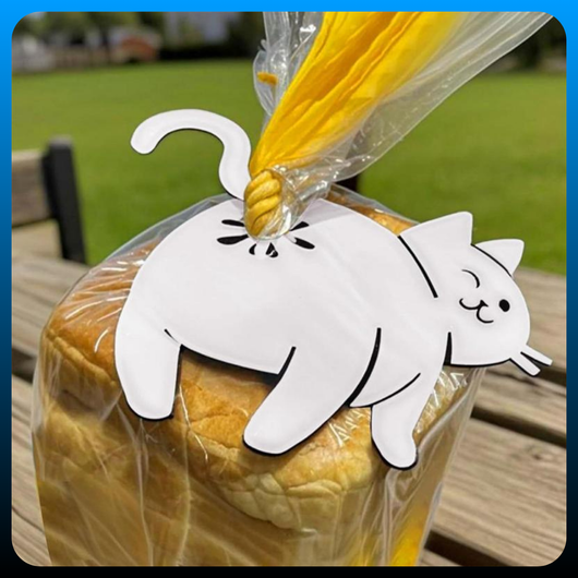 3 Pcs Cat Butt Bread Clip