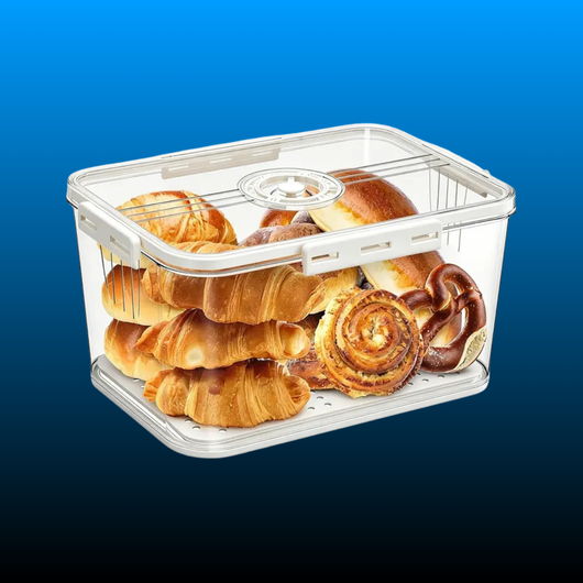 Airtight Bread Box with Time Recording Dial