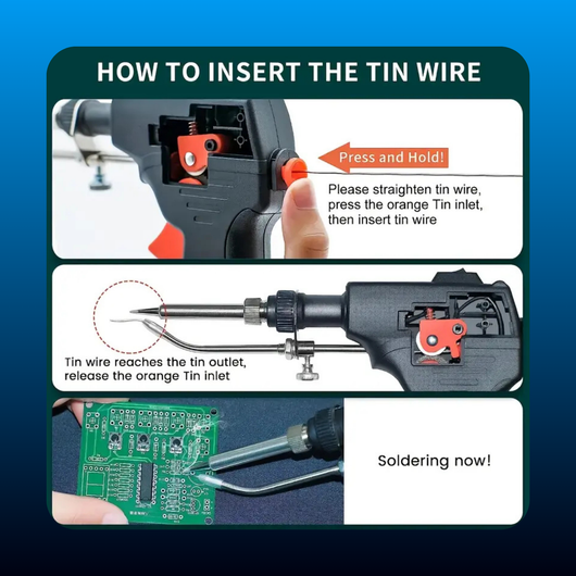 Corded Internal Heat Electric Soldering Iron Kit