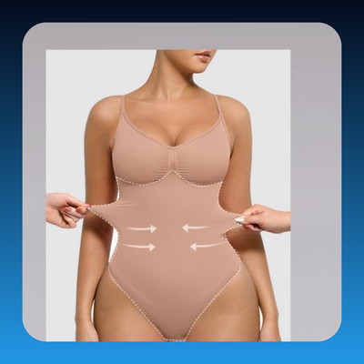 Plus Size Seamless Bust-Cover Jumpsuit Bodysuit